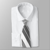 Zwart-wit strips stropdas (Gebonden)