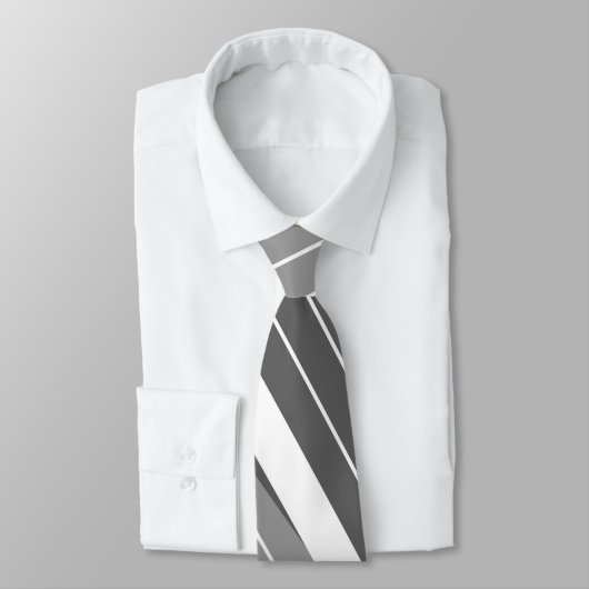 Zwart-wit strips stropdas (Gebonden)