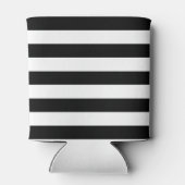 Zwart-wit strips Voeg Jouw naam toe Blikjeskoeler (Achterkant)