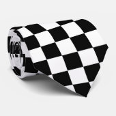 Zwart-wit Stropdas (Opgerold)