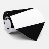 Zwart-wit stropdas (Opgerold)