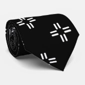 Zwart-wit Stropdas (Opgerold)