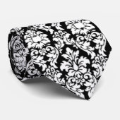 Zwart-wit Stropdas (Opgerold)