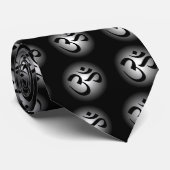 Zwart-wit stropdas (Opgerold)