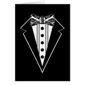 Zwart-wit Stropdas met buis (Voorkant)