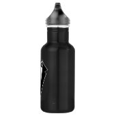 Zwart-wit Stropdas met buis Waterfles (Rechts)