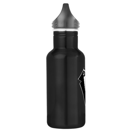 Zwart-wit Stropdas met buis Waterfles (Links)