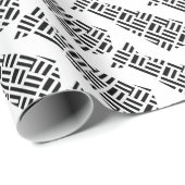 zwart wit Stropdas vader kantoor hem plezier Cadeaupapier (Rol Hoek)