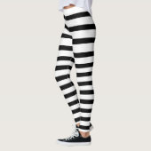 Zwart-wit subtiel Afstuderen Stripe Leggings (Links)