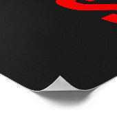 Zwart Wit Succes Basketbal Poster (Hoek)