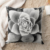 Zwart & wit succulent plant Sierkussen (Deken)