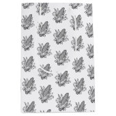 Zwart-wit suikermaiskolf icoon medium cadeauzakje (Voorkant)