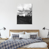 Zwart & Wit Sunset Foto Print Canvas Muurdecoratie (Insitu (Slaapkamer))