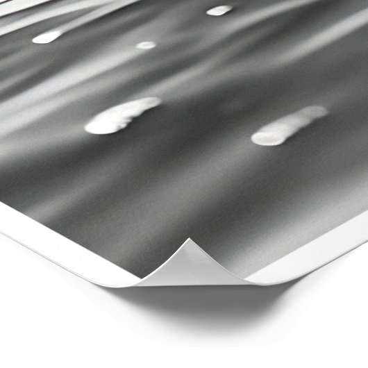  zwart-wit Surf Foto Poster (Hoek)