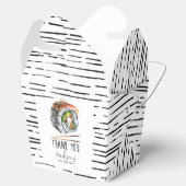 Zwart Wit Sushi Volwassen Verjaardag Bedankdoosjes (Geopend)