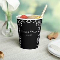 Zwart Wit Swirl Gothic Wedding