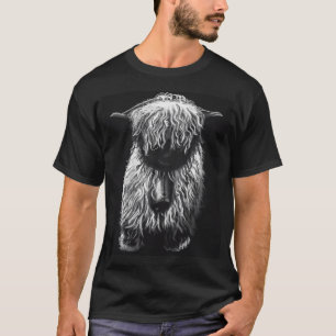 Zwart-wit Swiss Wallis Zwarte Schapenpluis T-shirt