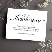 Zwart-wit sympathie dank u Briefkaart