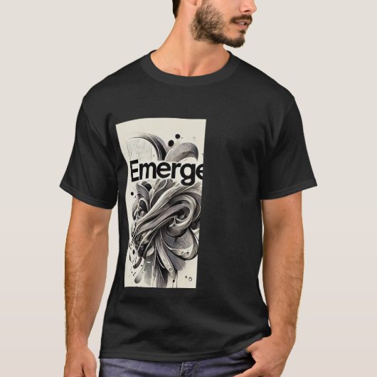 zwart-wit t-shirt (Voorkant)