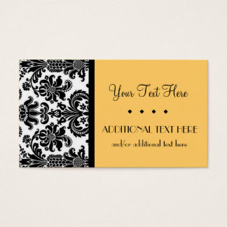 Zwart, wit & Tangerine Visitekaartje