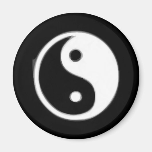 Zwart-wit Taojitu Magneet (Voorkant)