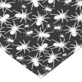 Zwart-wit Tarantula Spider Patroon Korte Tafelloper (Hoek)