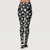 Zwart-wit Tarantula Spider Patroon Leggings (Achterkant)