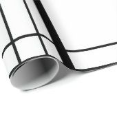 Zwart-wit Tartan Cadeaupapier (Rol Hoek)