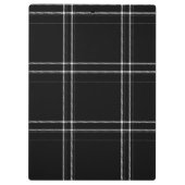 Zwart-wit Tartan Klembord (Achterkant)