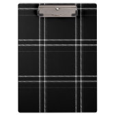 Zwart-wit Tartan Klembord (Voorkant)