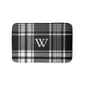 Zwart-wit Tartan Pset Badmat (Voorkant)