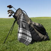 Zwart-wit Tartan Pset Golfhanddoek (Groen)