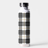 Zwart-wit Tartan Pset Waterfles (Links)