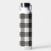 Zwart-wit Tartan Pset Waterfles (Voorkant)