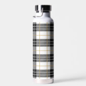 Zwart-wit Tartan Pset Waterfles (Rechts)