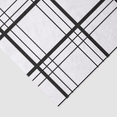 Zwart-wit Tartan Tissuepapier (Detail)