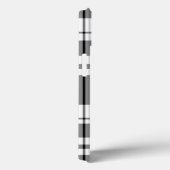 Zwart-wit tartan-vlakpatroon Case-Mate iPhone case (Achterkant / Rechts)