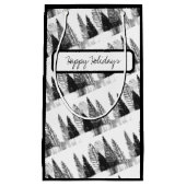 Zwart & Wit Tas Gift Bag Klein Cadeauzakje (Voorkant)