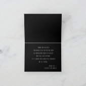 Zwart-wit Tattoo bruiloft Bedankkaart (Binnen)