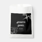 Zwart-wit Tattoo bruiloft Bedankzakje (Voorkant)