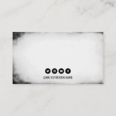 Zwart-wit Tattoo machine Visitekaartje (Achterkant)