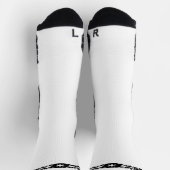 Zwart-wit Tattoo Strip Sokken (Top)