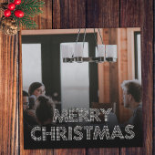 Zwart-wit Team Foto Vrolijk Kerstfeest Zakelijk Feestdagenkaart