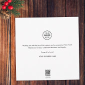 Zwart-wit Team Foto Vrolijk Kerstfeest Zakelijk Feestdagenkaart