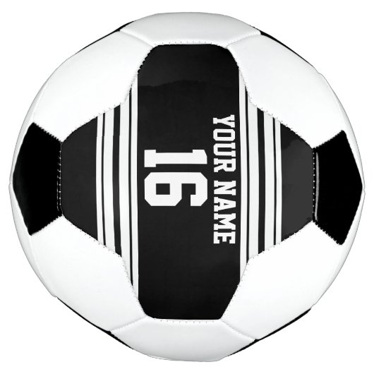 Zwart wit team Jersey Voetbal (Gedraaid)