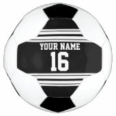 Zwart wit team Jersey Voetbal (Voorkant)