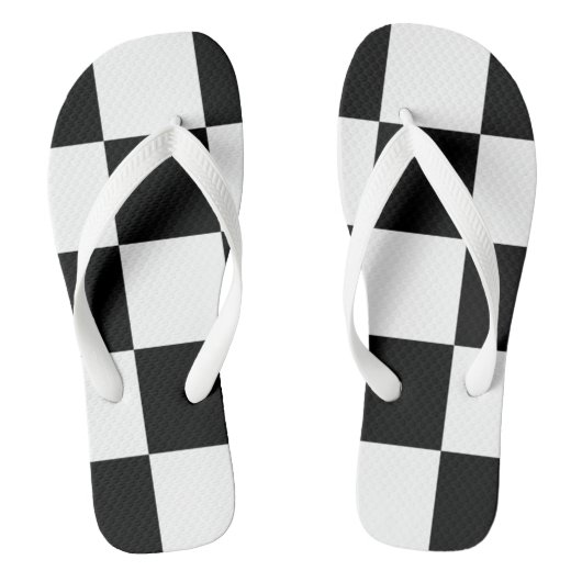 Zwart-wit Teenslippers (Voetbed)