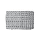 Zwart-wit Tegel in Spaanse stijl Badmat (Voorkant)