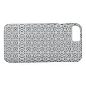 Zwart-wit Tegel in Spaanse stijl Case-Mate iPhone Case (Achterkant (Horizontaal))