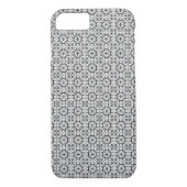 Zwart-wit Tegel in Spaanse stijl Case-Mate iPhone Case (Achterkant)